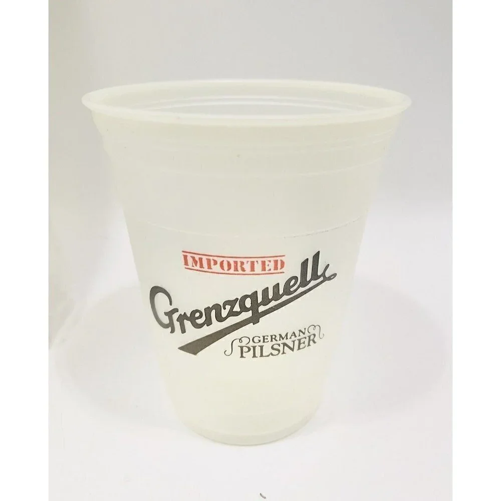 Vintage 50 Pk Grenzquell Solo Cups 12oz Olympia Brewing Co Imported German Beer